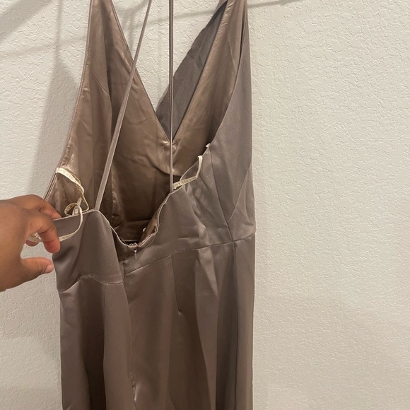 Jenny Yoo Lana Dress - Latte size 12 - Picture 9 of 14